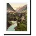 thumbnail image 2 of Historic Framed Print, Goschenen and the Damma Glacier St. Gotthard Railway Switzerland, 17-7/8" x 21-7/8", 2 of 9