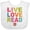 AA-White, variant on Inktastic Live Love Read Girls Baby Bib