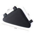 thumbnail image 5 of Bolsa de almacenamiento para cuadro de bicicleta, bolsa triangular resistente al agua con dos bolsillos laterales, bolsa de accesorios para herramientas debajo del asiento con correa, 5 of 5