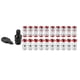 thumbnail image 3 of Tornillo de tuercas de rueda de carreras de autos M12 X P1.5 para la mayoría de las ruedas del mercado de accesorios (rojo), 3 of 8
