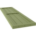 thumbnail image 6 of Ekena Millwork 14"W x 31"H Americraft Four Board Exterior Real Wood Two Equal Panel Framed Board-n-Batten Shutters (Per Pair), Moss Green, 6 of 9