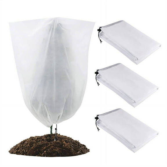 TELOLY Frost Cloths for Outdoor Plants,Bird-Proof Plant Freeze Protection Cover,Insulation Plant Blankets Freeze Protection,80*100cm