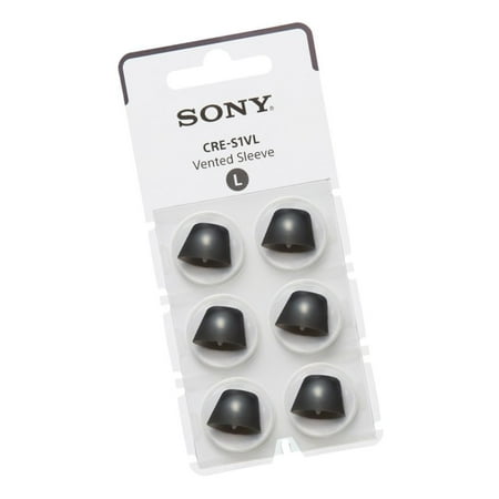 Sony - OTC Hearing Aid Vented Sleeve for CRE-C10 - Black