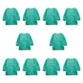 thumbnail image 4 of Delantal de para niños, delantal de pintura para niños con larga, , lavable, impermeable, para hornear y alimentar. verde, 4 of 8