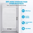thumbnail image 6 of GPED BathTub Mat, Non-Slip Bath Mat, Machine Washable Shower Mat for Bathtub Floor Liner Mats with Suction Cups and Drain Holes, Clean and Soft on Feet, 34x22 Inch for Bathroom Floor, White, 6 of 6