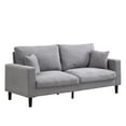 thumbnail image 5 of AUKFA 75" Corduroy 3-Seater Sofa,27.6" Deep Seat Sleeper Couch for Living Room, Gray, 5 of 8