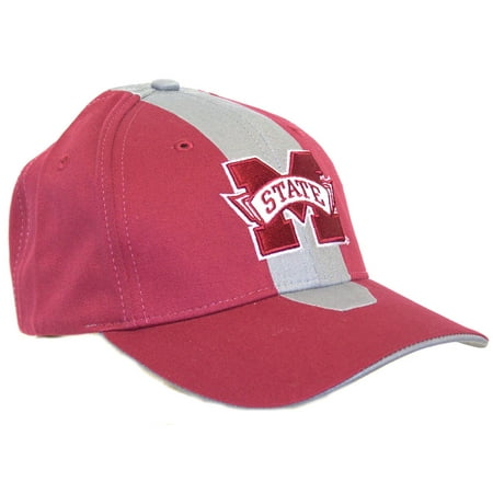 NCAA Officially Licensed Mississippi State University Bulldogs Adjustable Embroidered Baseball Hat Cap Lid