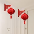 thumbnail image 5 of Abbraccia 2 Pieces Chinese New Year Hanging Decorations 2024 Chinese Fu Characters Door Sign for Holiday Bedroom Lunar Year Celebration Style C, 5 of 7