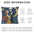 thumbnail image 5 of Qinduosi in Nightmare Moon Reversible Decorative Pillowcase Halloween Pumpkin Throw Pillow Cover Gifts for Gothic Room Couch Sofa Decor,Gifts for Couples White, 5 of 5