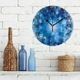 thumbnail image 3 of GZHJMY Christmas Snowflake Wall Clock, Silent Non Ticking Battery Operated Creative Decorative Round PVC Clock for Kitchen, Living Room, Bathroom, Home School Office Decor, 10 Inch, 3 of 7