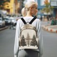 thumbnail image 7 of FORMRS Mini Backpack Purse for Women Quilted Travel Daypack Casual Shoulder Bag, Hand Drawn Christmas Stars, 7 of 7