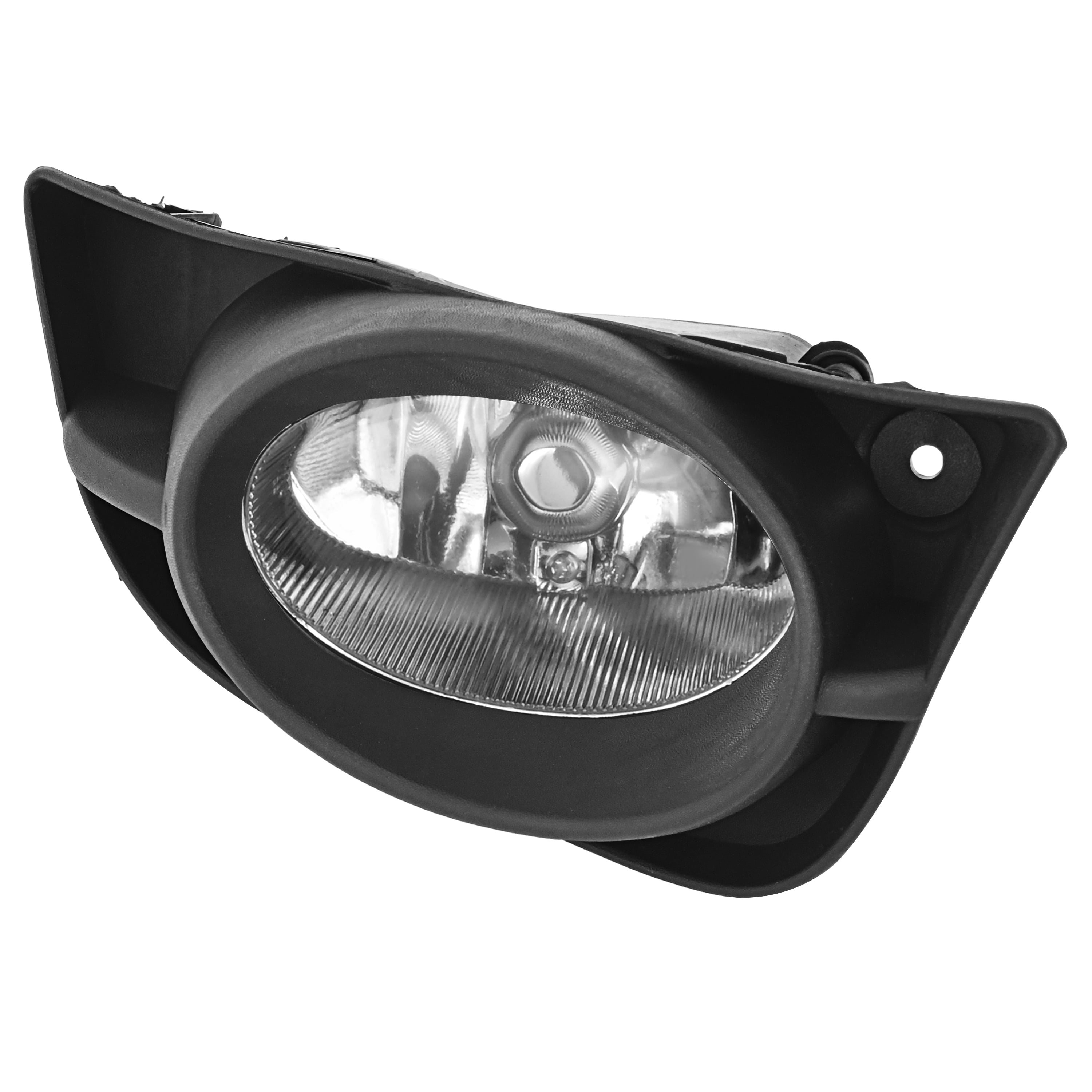 Kojem Right Fog Light w/Fog Light Bezel for 2009-2011 Honda Fit Replacement for HO2592122 33951-TK6-305 Fog Lamp Assembly w/Bulbs Clear Lens Black Bezel Passenger Side
