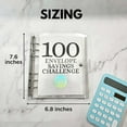 thumbnail image 3 of Huayishang Saving Folder With 100 Envelopes 2023 7.6X 6.8 Inch Saving Challenge Kit With Envelopes Gift As A Challenge For Lovers $5 050, 3 of 9