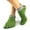 Green, variant on Men's Sports 5 Finger Mesh Socks, Breathable Comfortable Athletic Cotton Low Cut Toe Socks