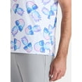 thumbnail image 3 of Birdie Bound Men's and Big Men's Ombre Sunglass Pineapple Print Polo Golf Shirt, Sizes S-3XL, 3 of 5