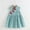 Blue, variant on Chinese Girls Dress Flower Print Qipao Sleeveless Cheongsam Dresses Princess Birthday Party Costume 1-6 Years