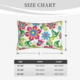 thumbnail image 6 of Fotbe Vector Mexican Otomi Style Bright Pillow Cases - Envelope Closure - Luxury, Extra Soft, Cooling Pillow Covers - Wrinkle, Fade, Stain Resistant-20"x30", 6 of 9