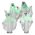 thumbnail image 2 of Light Up Green Ghost Halloween Yard Decoration, Glowing Outdoor Hanging Ghost Prop for Lawn Porch Garden Party, Spooky Holiday Decor for Nighttime Display Indoor Outdoor Scene Setup, 2 of 7