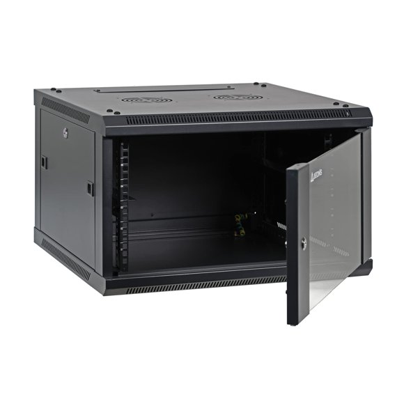 AEONS 6U Professional Wall Mount Network Server Cabinet Enclosure 19-Inch Server Network Rack Black