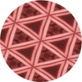 thumbnail image 1 of Ahgly Company Tapis Rond Lavable en Machine Intérieur Transitionnel Rouge, 7 Pieds Rond, 1 of 7
