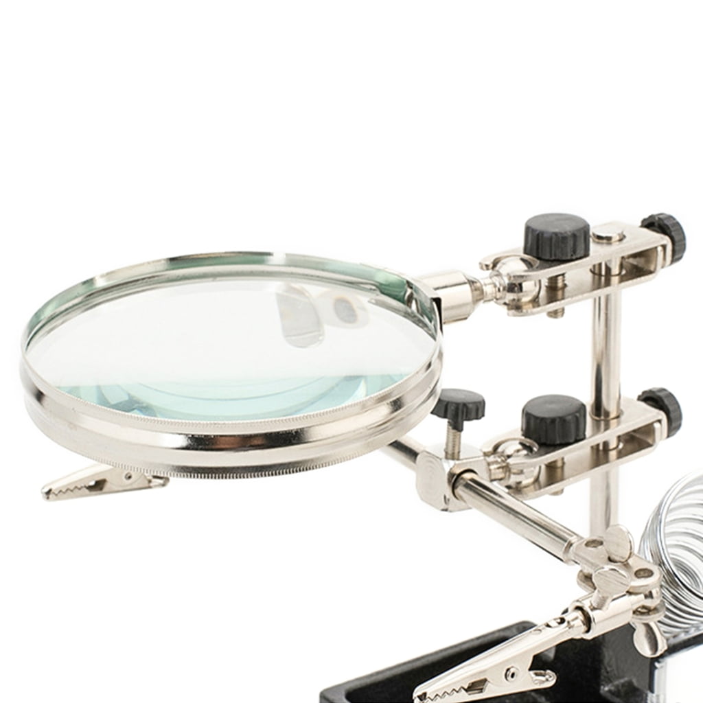 MOMOJIA MagnifyingGlass Soldering Iron Stand Magnifier Welding Rework-Repair Holder Tool