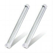 Mictuning 2Pcs 12V Interior Light Bar 6000K White 108 LEDs Universal Light Strip for Van RV Boat Trailer