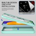thumbnail image 4 of Case for Samsung Galaxy A52 5G, Galaxy A52 Case with Built in Screen Protector, Full Body Shockproof Phone Case Rugged Protective Cover for Samsung Galaxy A52 5G / A52 4G (Mint Green), 4 of 8