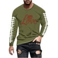 thumbnail image 2 of Tawop Mens Shirts Graphic Relaxed Fit Round Neck Long Sleeve Casual Shirts for Men, 2 of 5