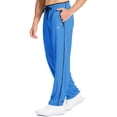 thumbnail image 3 of Tyhengta Mens Pants Athletic Open Bottom Running Pants Mesh Mens Sweatpants with Pockets Royalblue/Black S, 3 of 8