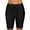 Black, variant on Women's Long Board Shorts High Waist Swim Bottom Solid Jammer Swim Shorts