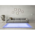thumbnail image 3 of Ahgly Company Indoor Rectangle Solid Blue Modern Area Rugs, 8' x 10', 3 of 4