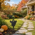thumbnail image 4 of Metal Halloween Ghost Garden Stake, 11.8Inch Durable Weatherproof Yard Art with Spooky Silhouette Design, Outdoor Lawn Decoration for Garden Patio Pathway Fall Decorations, 4 of 8