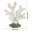 thumbnail image 2 of Unique Bargains 1 Pcs Colorful Coral Reef Decor Mini Faux Coral Decor for Aquarium Decorations White 1.81"x2.09", 2 of 6