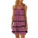 thumbnail image 1 of Vestido de Verano para las Mujeres Impreso sin Mangas Cuello Redondo, Suelto de Rodilla de Longitud Vestido Casual para la Primavera, 1 of 4