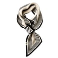 thumbnail image 1 of Winter Skinny Knit Scarf Women's Easy Drawstring Striped Animal Print Knit Neck Scarf, 1 of 6