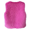 thumbnail image 6 of adviicd Fashion Women Faux Fur Vest Sleeveless Jacket Winter Warm Coats Outwear Comfy Soft Waistcoat (Hot Pink, S), 6 of 9