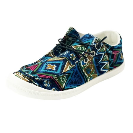 

casual shoes for Women Loafers For Women Ladies Shoes Sneakers For Women Autumn Leopard Print Canvas Flat Soft Sneakers Vulcanize Casual Shoes Canves Dress Sandals for Women Blue