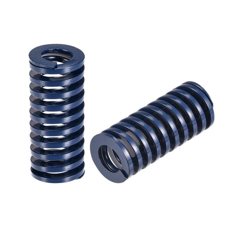 

Uxcell Die Spring 2 Pack 22mm OD 50mm Long Spiral Stamping Light Load Compression Die Springs Blue