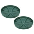 thumbnail image 1 of Uxcell 6 Inch Plant Saucers Tray, Durable Plastic Round Flower Pot Drip Tray, White 2Pcs, Green 6 Inch, 1 of 5