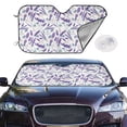 thumbnail image 2 of Balery Lavender Flowers Print Car Windshield Sun Shade,Windshield Sunshade for Car Pickup Truck SUV Accessories-Medium, 2 of 7
