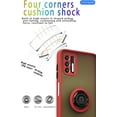 thumbnail image 2 of is specially designed for Motorola Moto G Stylus 2021 Anti-fall,anti-fingerprint, built-in 360° rotating ring bracket solid and durable magnetic car phone case, suitable for 6.8inches Women-Red, 2 of 12