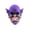 A001- Purple, variant on Masquerade Mask Scary Yellow Alien Goblin Style for Halloween Party Events 1 Pack
