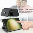 thumbnail image 3 of SaniMore for Samsung Galaxy S23 Ultra (6.8" 2023) Case,Wear-resistant PU Leather Skin + Zipper Purse Card Slots Removeable Crossbody Lanyard Stand Shell Shockproof Anti-scratch Drop-resistant, Black, 3 of 10