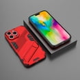 thumbnail image 2 of Case for iPhone 11,Military Protection [Built-in Kickstand] Dual-Layer Heavy Duty TPU+PC Shockproof Antiskid Thermolysis Phone Case for iPhone 11,6.1 Inch 2019 (Red), 2 of 11