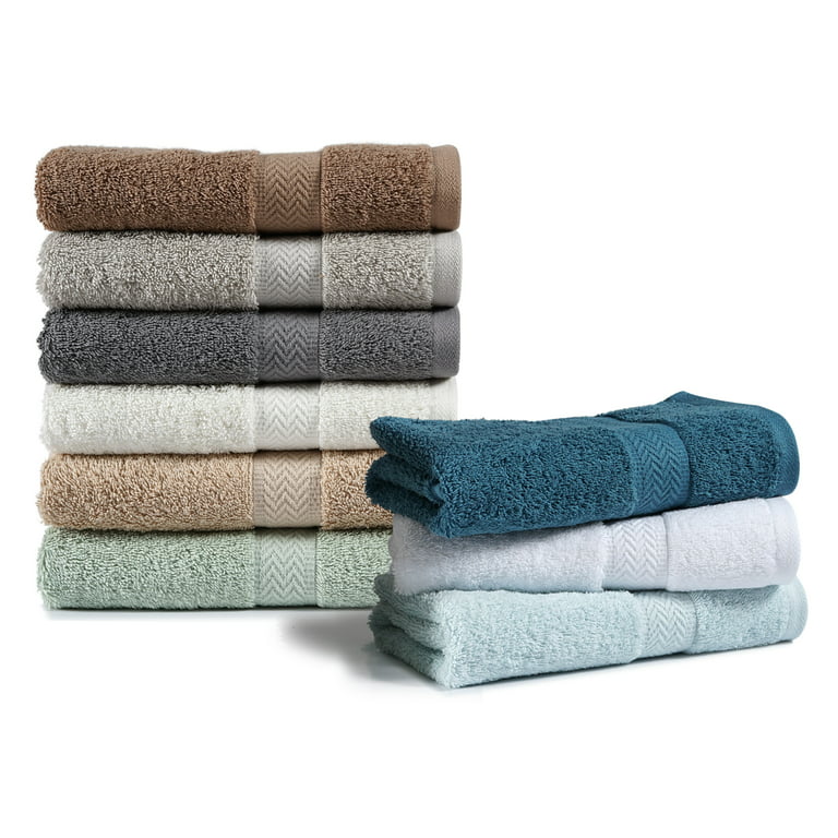 Addy Home Fashions 20-Piece 100% Cotton Bath Towel Set (4 Bath, 8 Hand, 8  Wash), Jade 