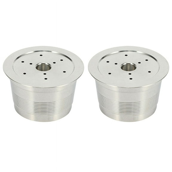 NEW 2X Compatible for Caffitaly Coffee Machine Maker Stainless Steel Refillable Reusable Capsule Cafe