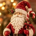 thumbnail image 5 of Christmas Tabletop Santa Statue, Decorative Holiday Figurine for Mantel, Shelf and Indoor Winter Home Decor, 5 of 7