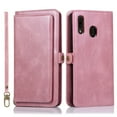 thumbnail image 3 of Dteck Wallet Case Compatible with Samsung Galaxy A30 / A20, [7 Card Slots] PU Leather Credit Holder Folio Flip [Detachable][Kickstand] Magnetic Phone Cover & Lanyard For Galaxy A20 / A30, Rose Gold, 3 of 10