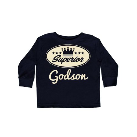 

Inktastic Godson Vintage Superior Gift Toddler Boy Girl Long Sleeve T-Shirt