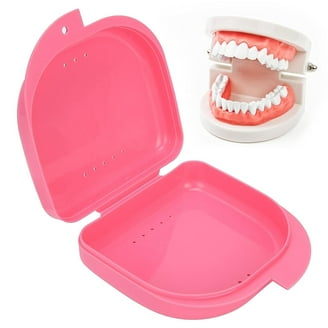 Buy Retainer Case With Mirror, Mouth Guard Case, Orthodontic Dental Retainer Box, Denture